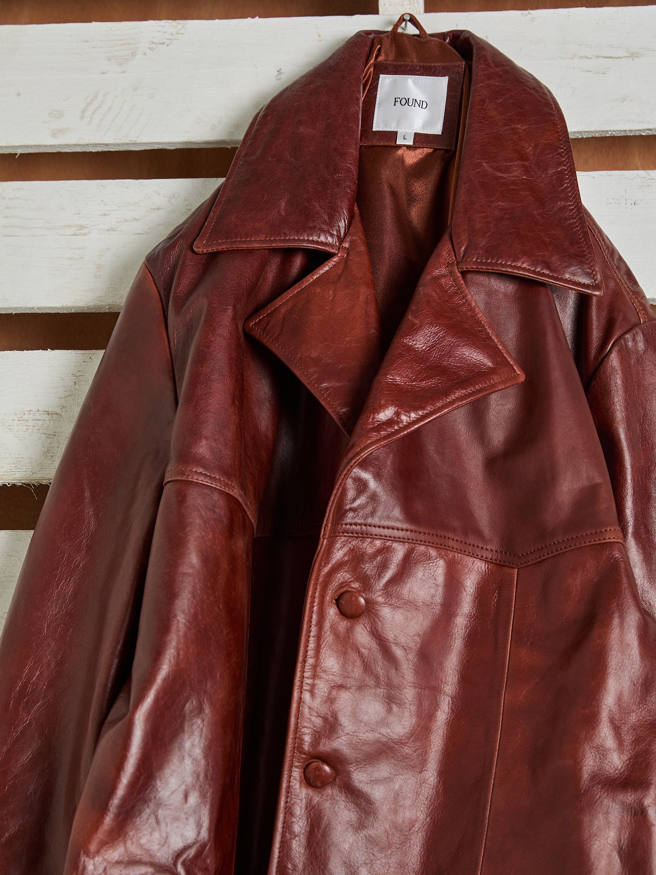 Claret Western Leather Blazer