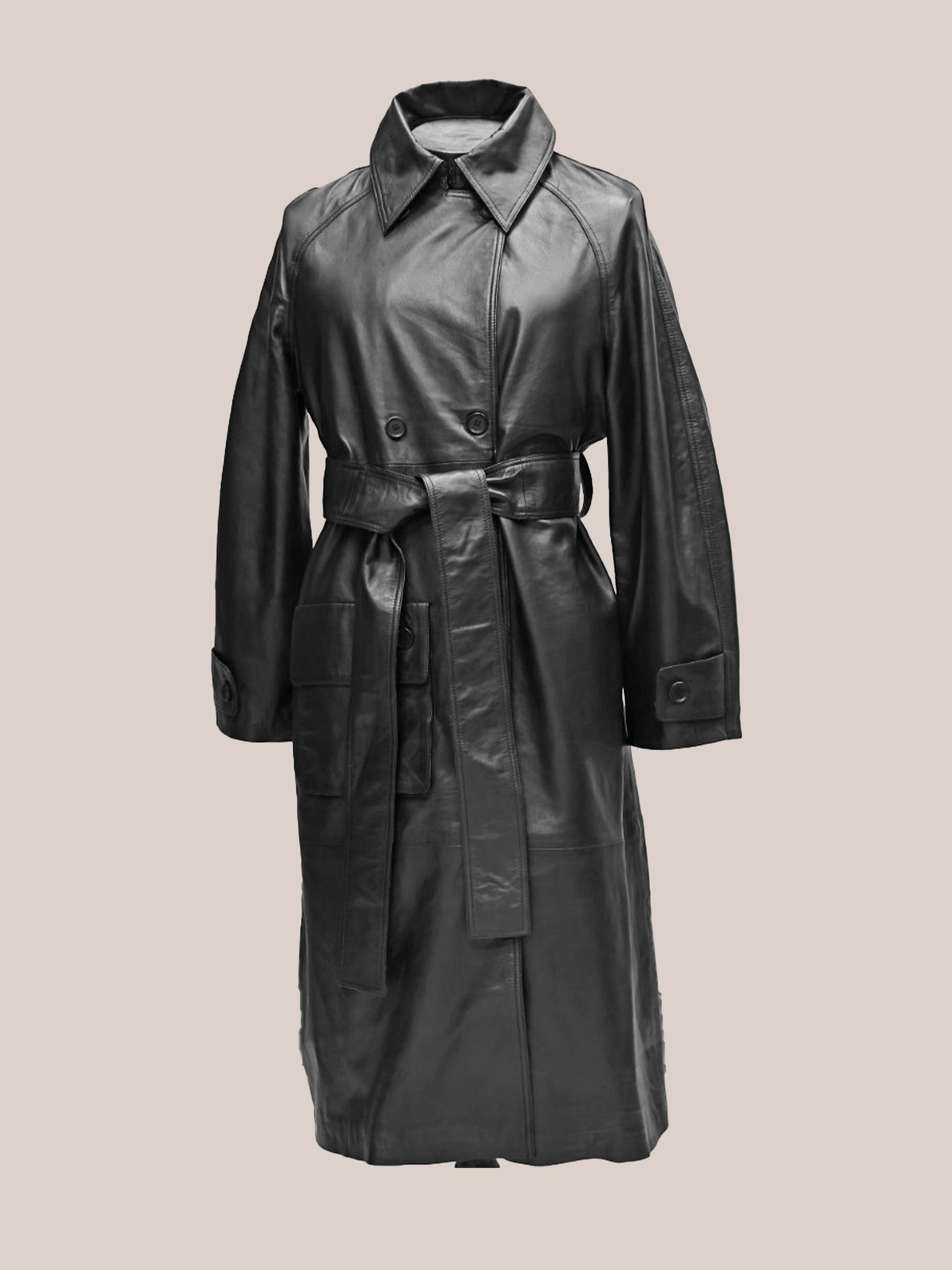 Leather Trench Coat